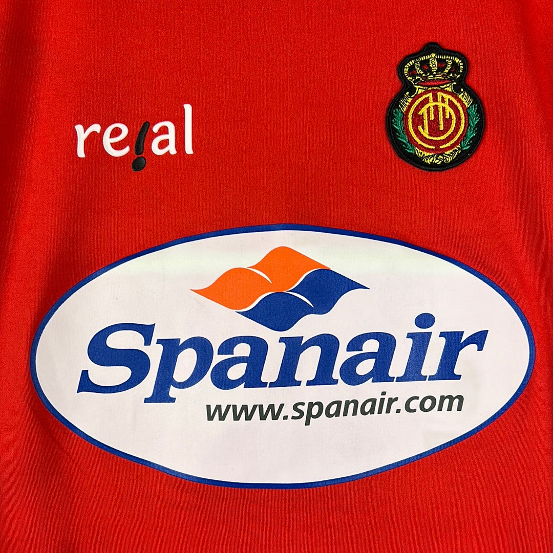 Real Mallorca 2004-2005 Player Issue L/S Home Shirt - Large - Perera 19