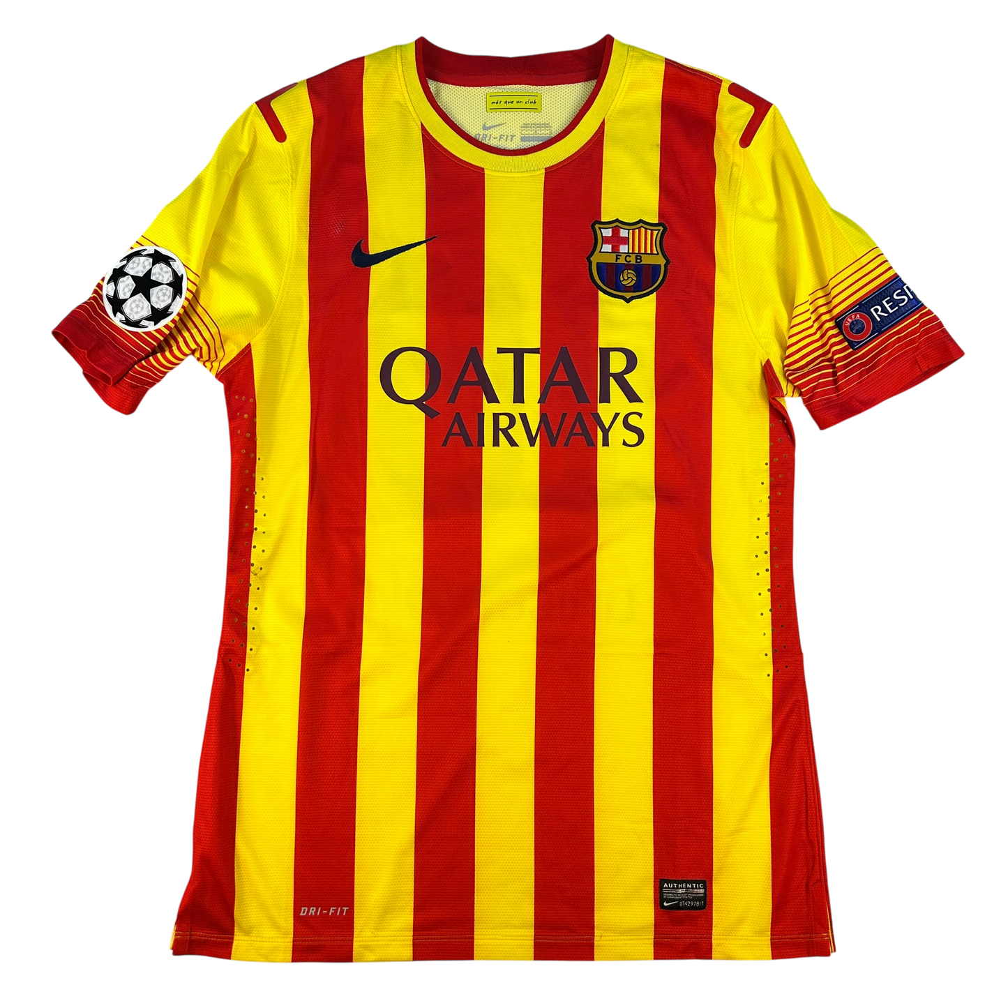 Barcelona 2012/2013 Match Issue Away Shirt - Messi 10 - v AC Milan