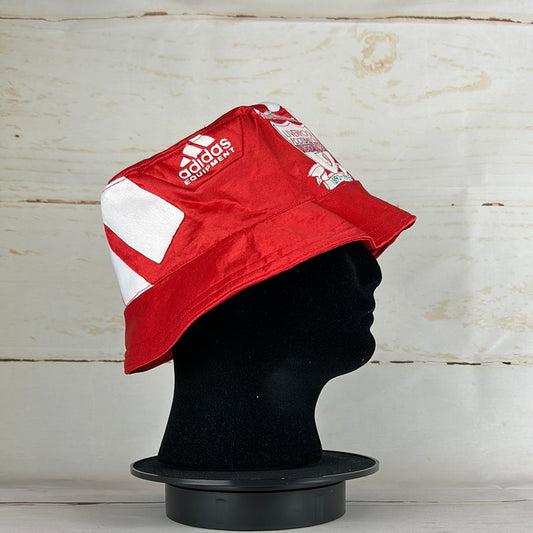 Liverpool 93/94 Upcycled Home Shirt Bucket Hat