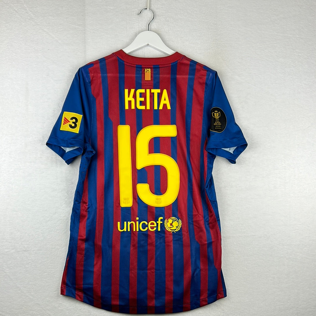 Barcelona 2011/2012 Player Issue Home Shirt - Copa Del Rei Final 2012