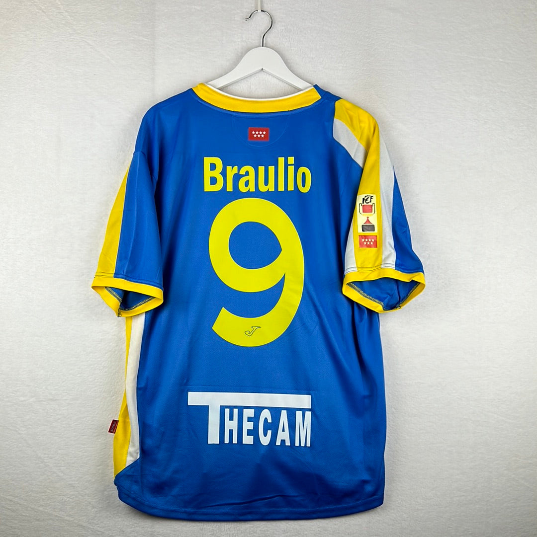 Getafe 2007/2008 Player Issue Copa Del Rey Final Shirt - Braulio 9