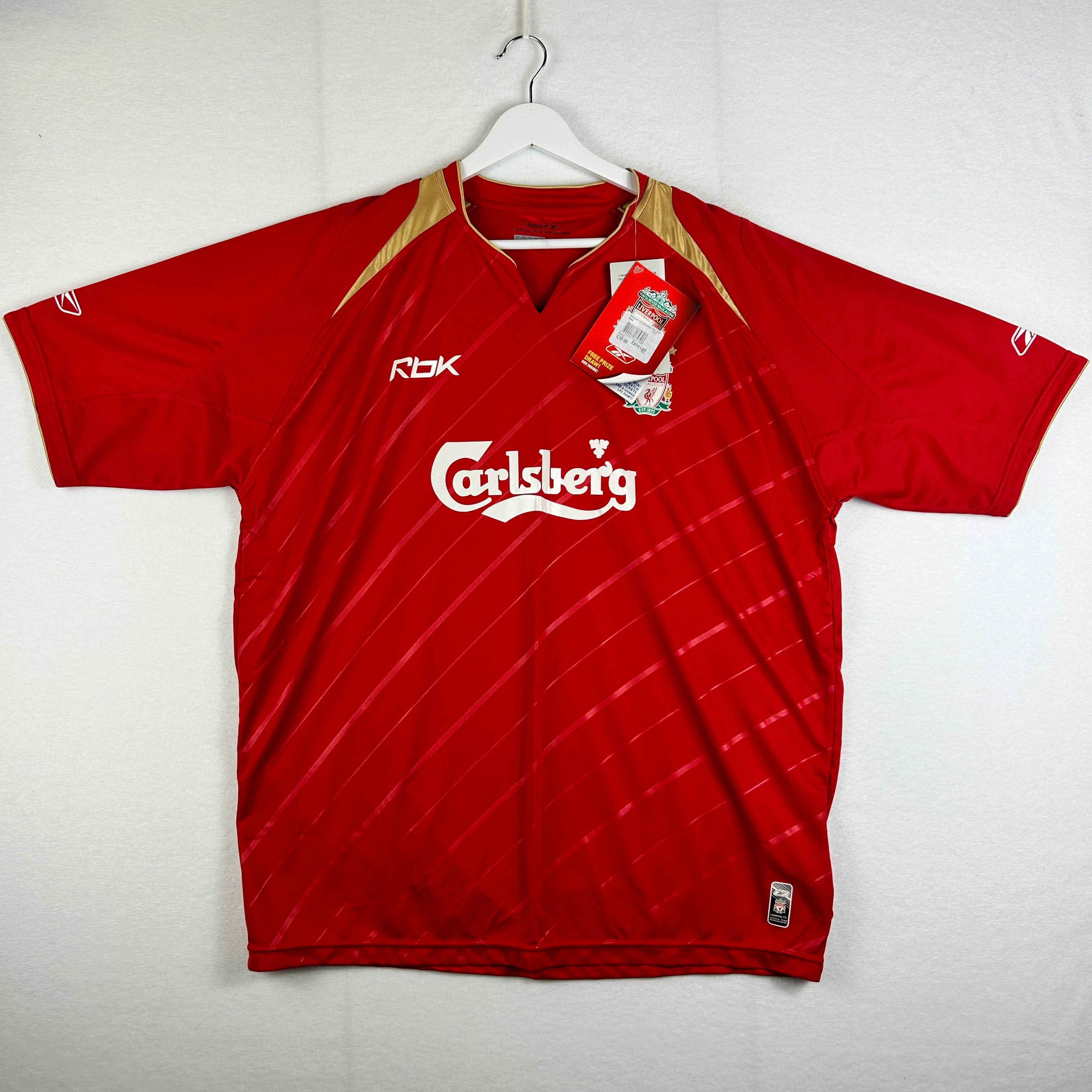 Liverpool 2005 2006 European Home Shirt XL New with Tags