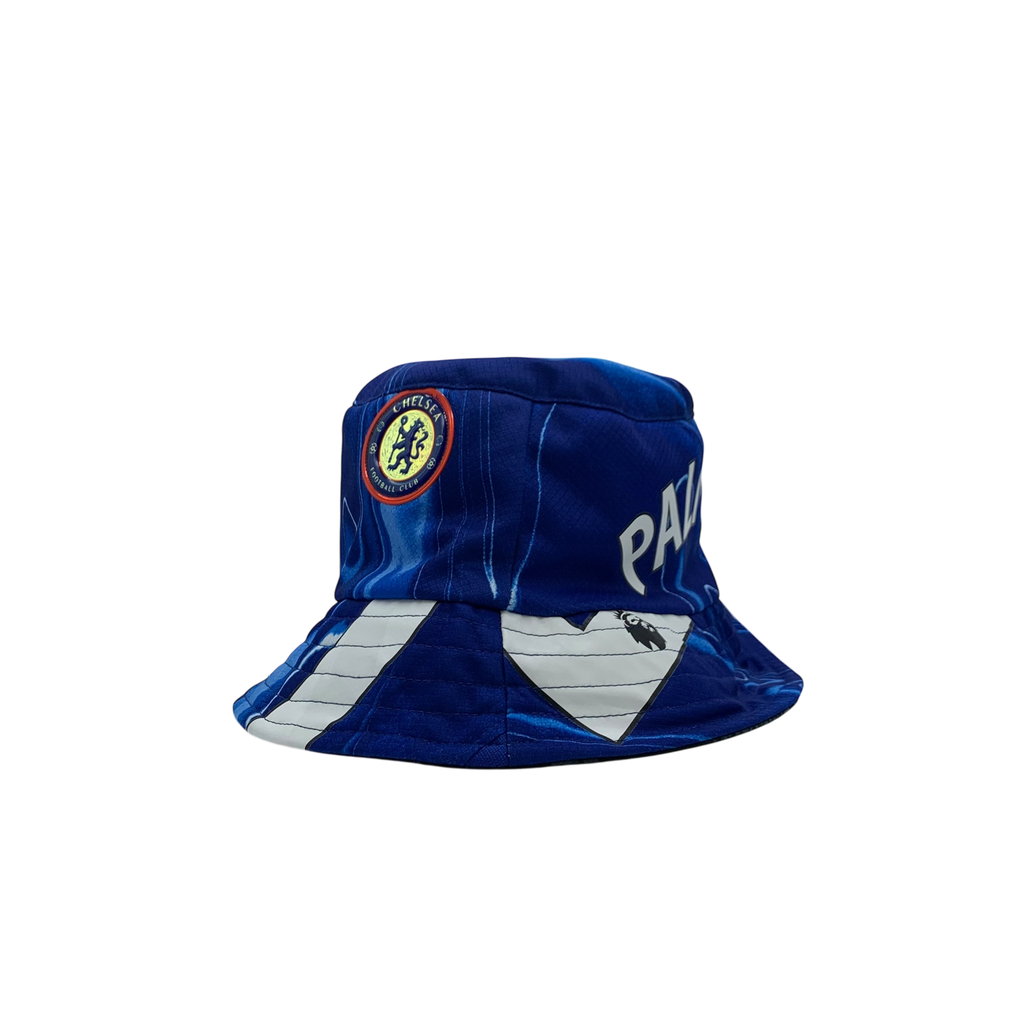 Chelsea 24/25 Upcycled Home & Away Shirt Palmer Bucket Hat - Reversible