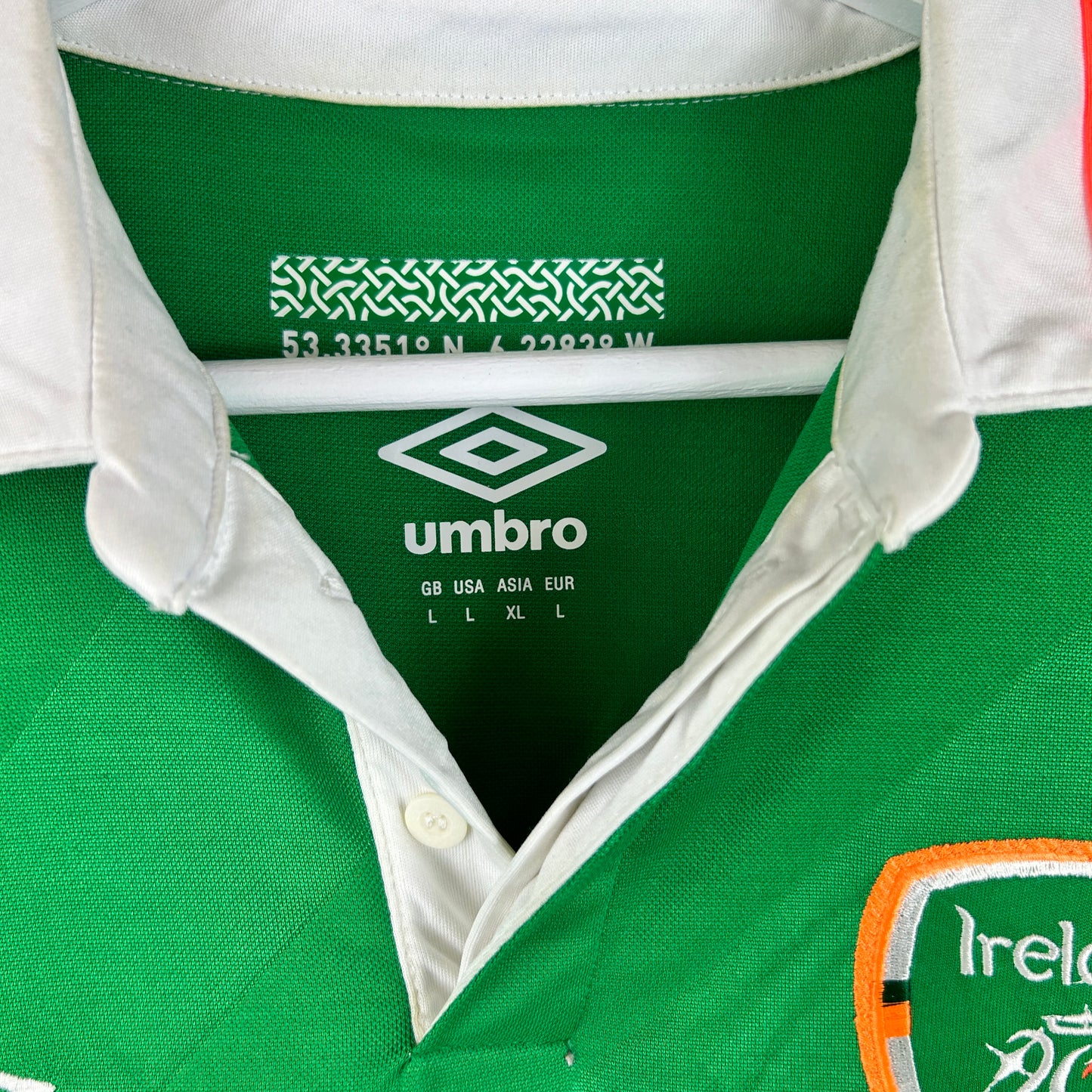 Ireland 2016 Player Issue Home Shirt - O'Shea 4 - Large