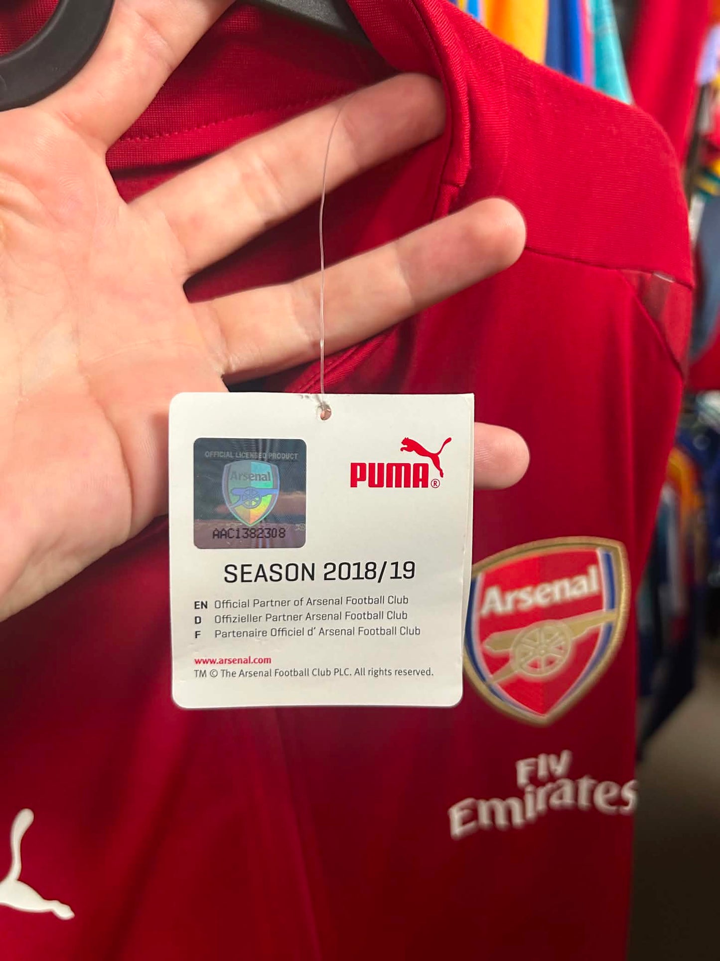 Arsenal 2018-2019 Training Football Jacket (BNWT) XL