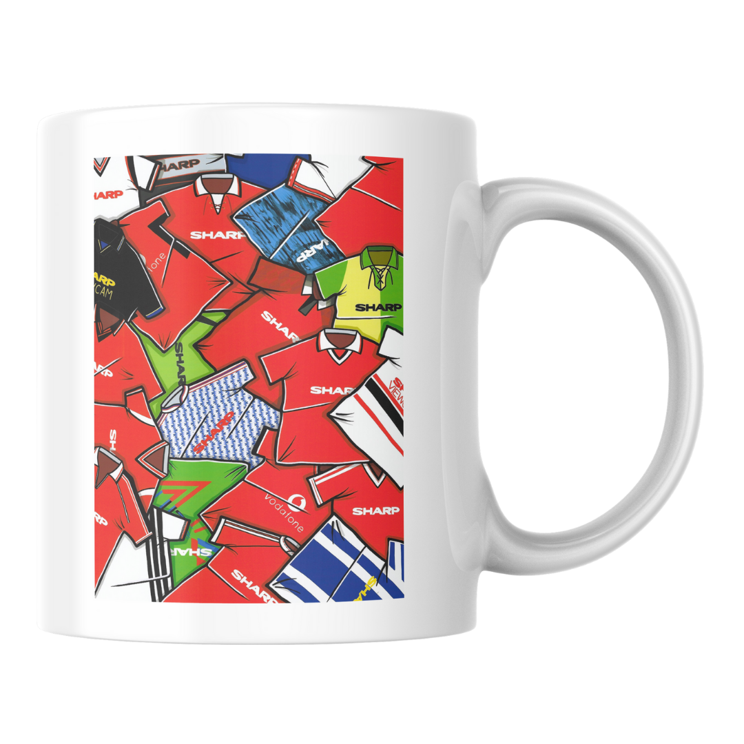Manchester United Kits Collage Mug