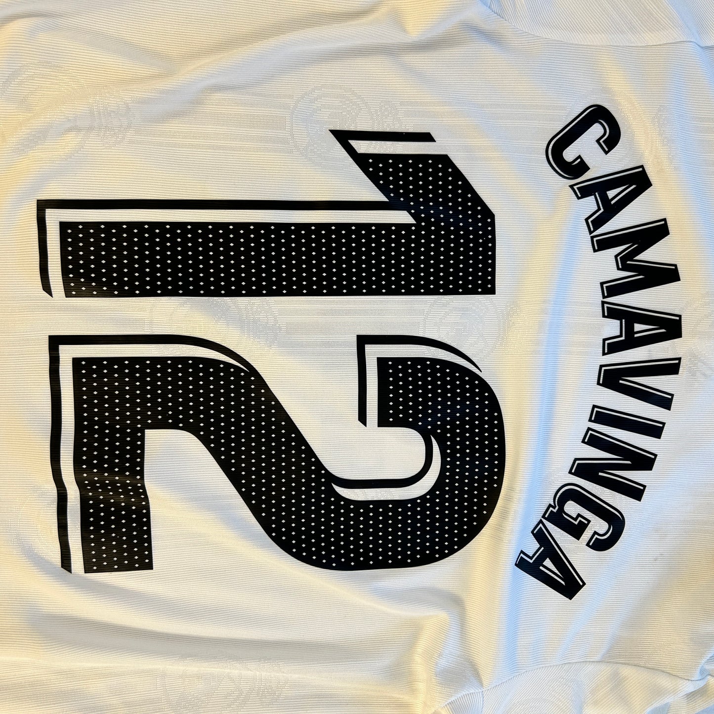 Real Madrid 2022/2023 Match Worn Home Shirt - Camavinga - Photo Matched