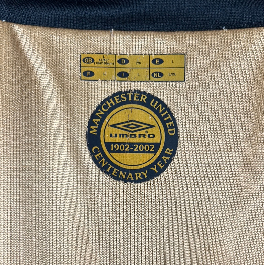 Manchester United 2001/2002 Away/Third Reversible Shirt - Large Adult