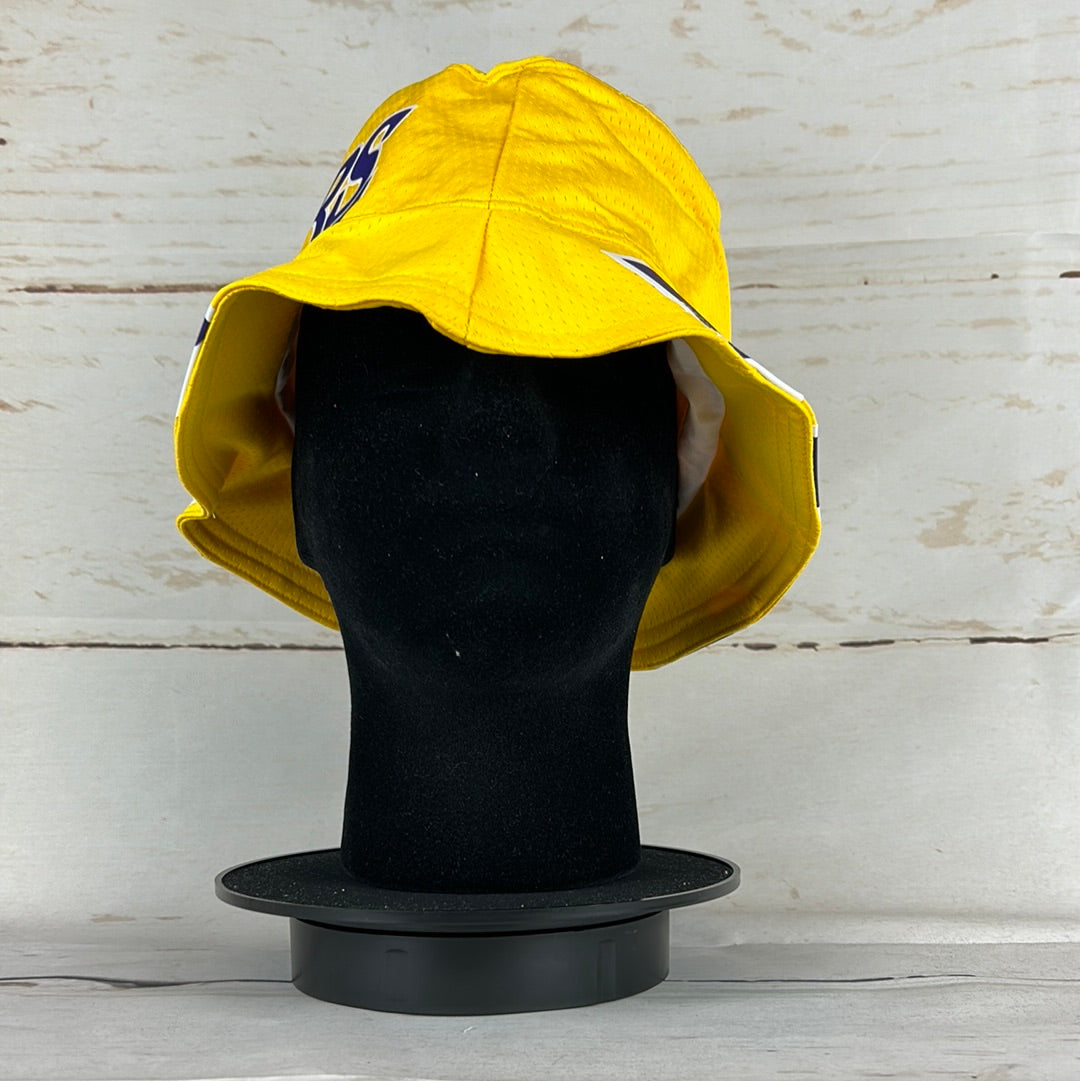 LA Lakers Upcycled NBA Home Jersey Bucket Hat *22