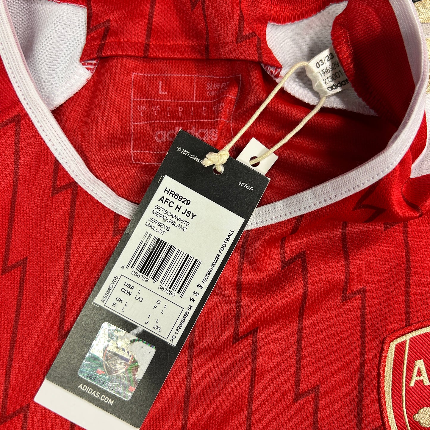 Arsenal 2023/2024 Home Shirt - Large - New With Tags