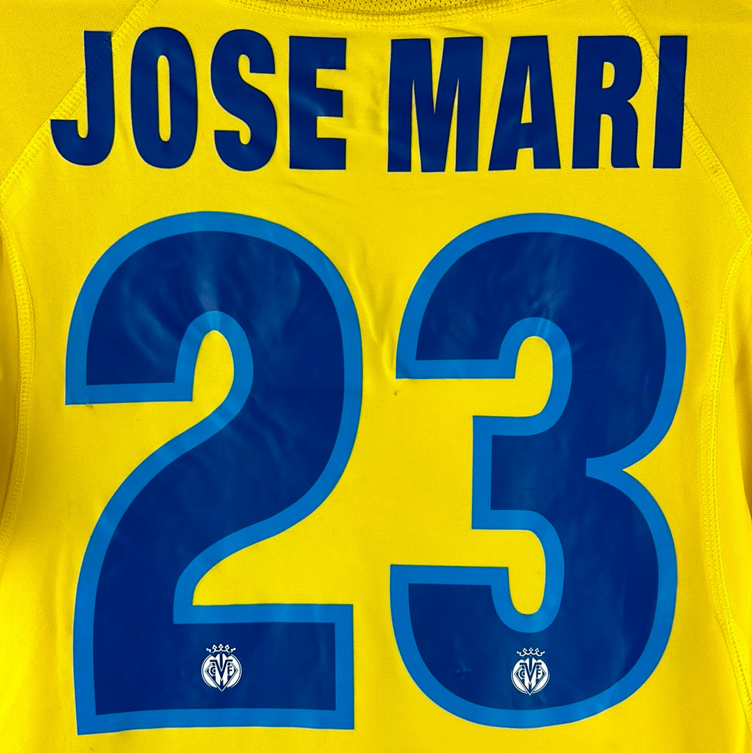 Villarreal 2005/2006 Match Worn Home Shirt - Jose Mari 23