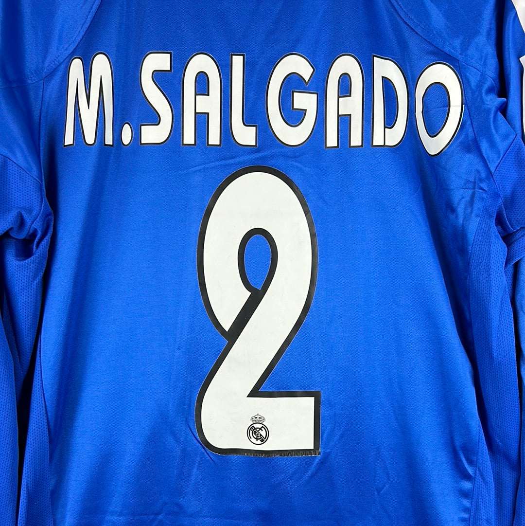 Real Madrid 2002/2003 Player Issue Third Shirt - M.Salgado 2 - Long Sleeve