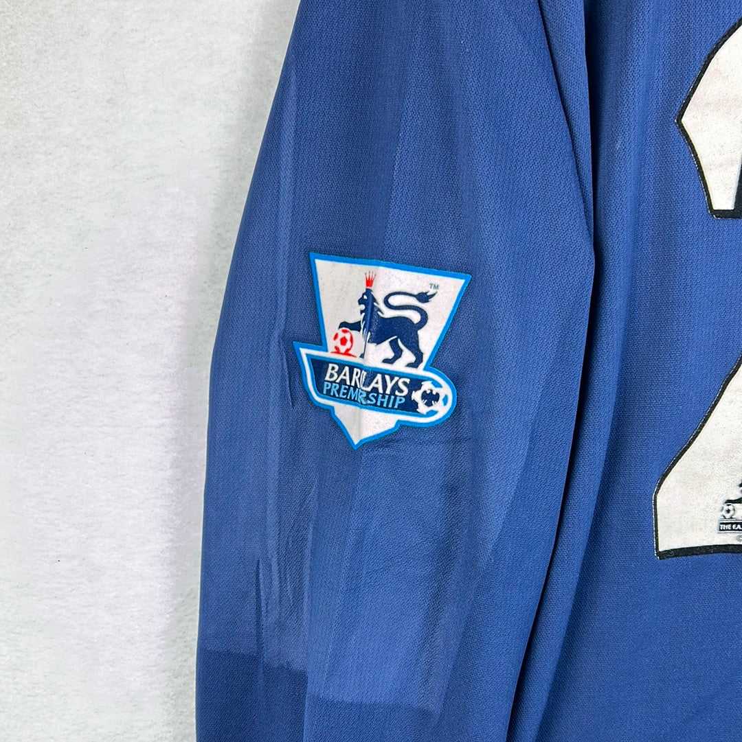 Portsmouth 2004/2005 Match Worn Home Shirt - Berger 23
