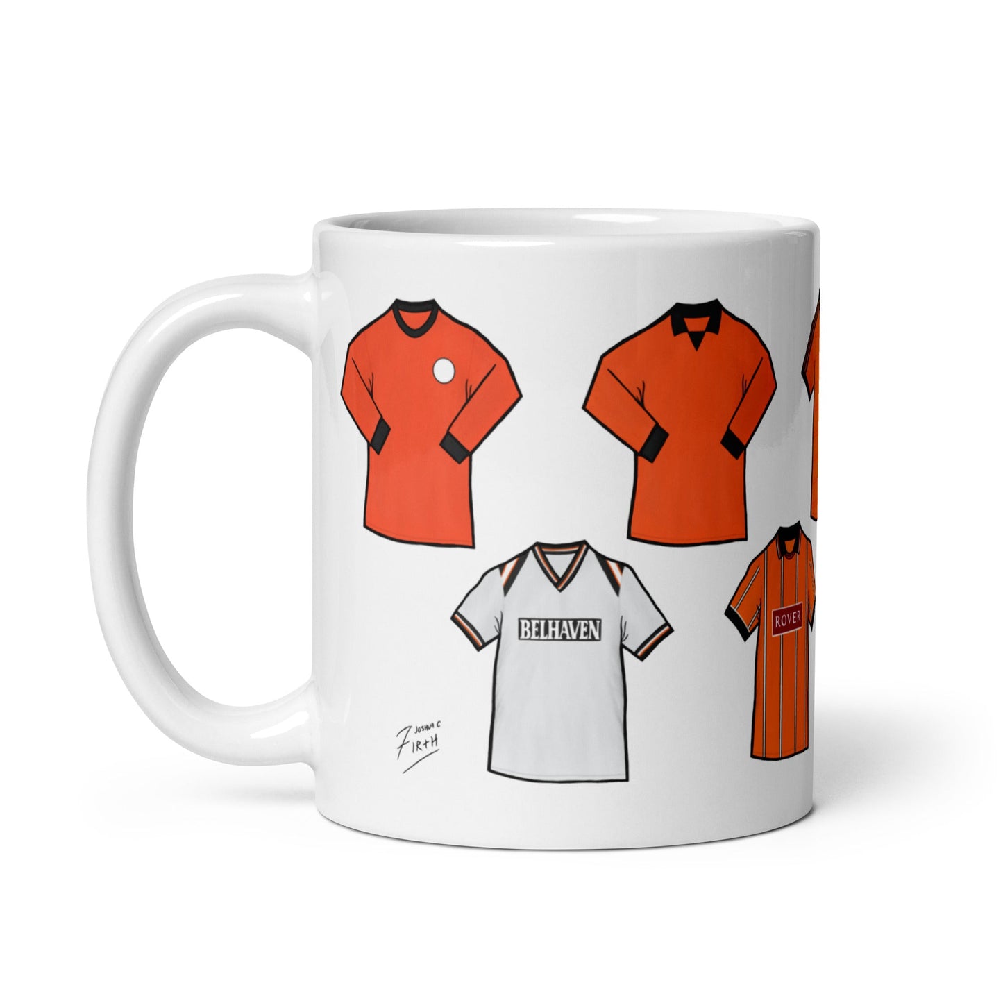 Dundee Utd Retro Shirts Ceramic Football Mug
