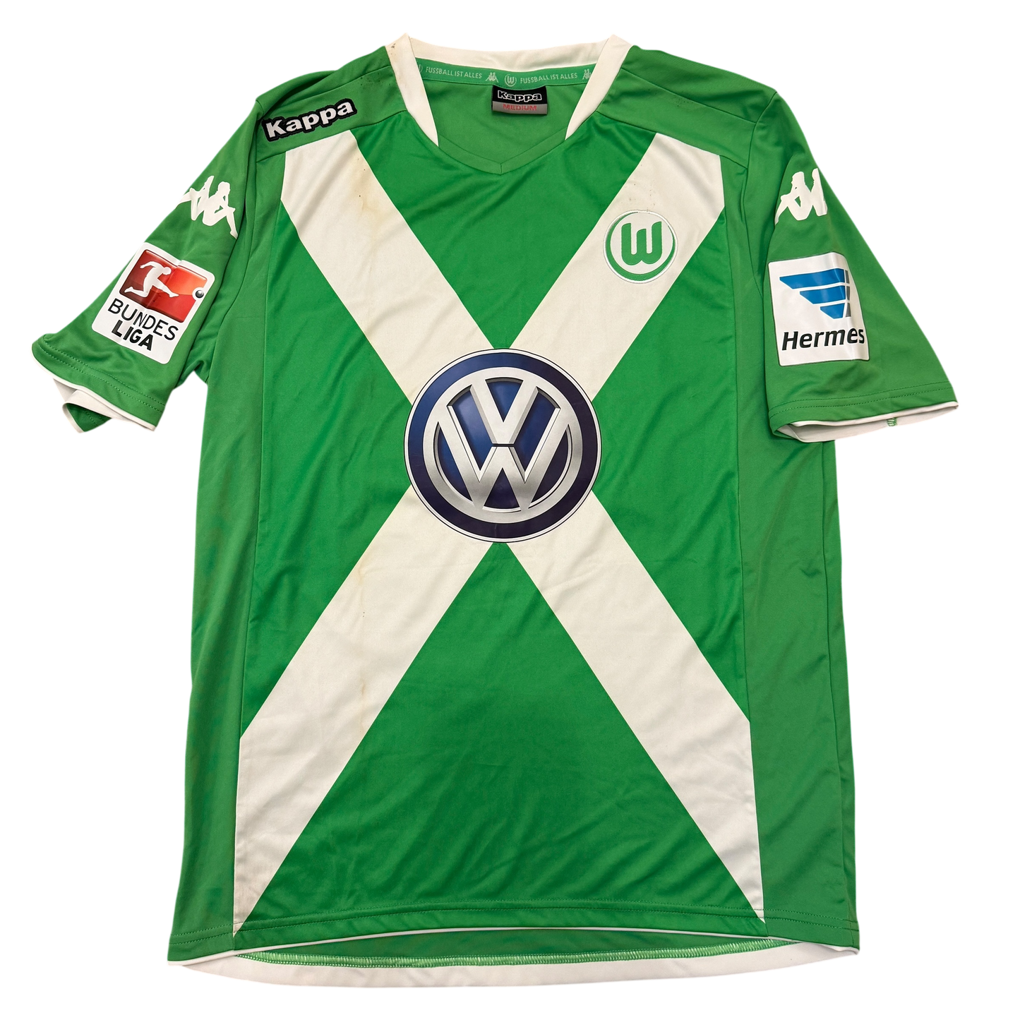 Wolfsburg 2014/2015 Match Issued Home Shirt