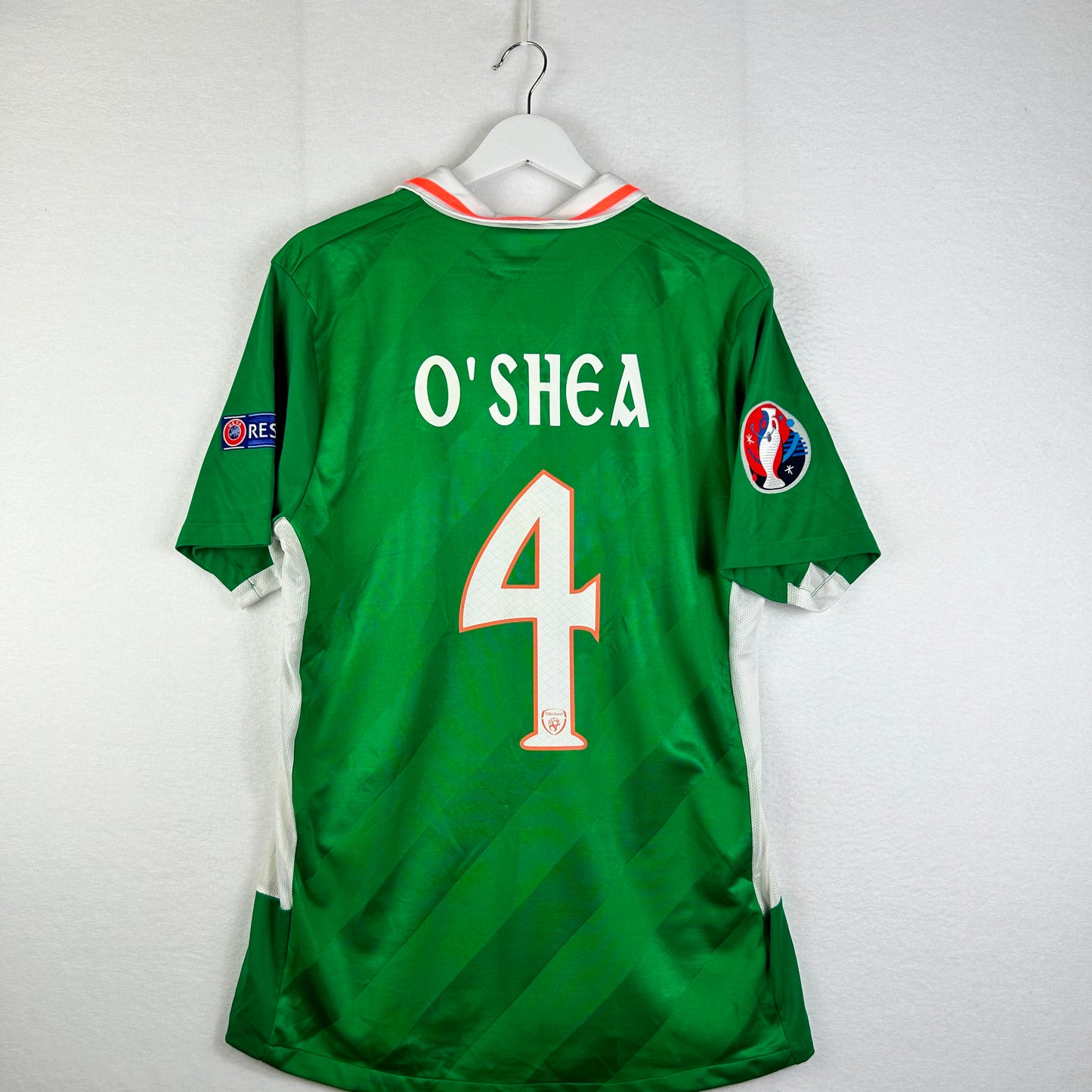 Ireland 2016 Player Issue Home Shirt - O'Shea 4 - Large