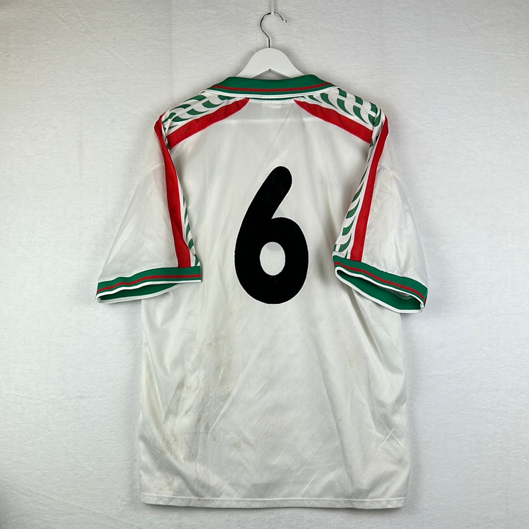 Bulgaria 1999 Match Worn Shirt v Belgium (Still Dirty)