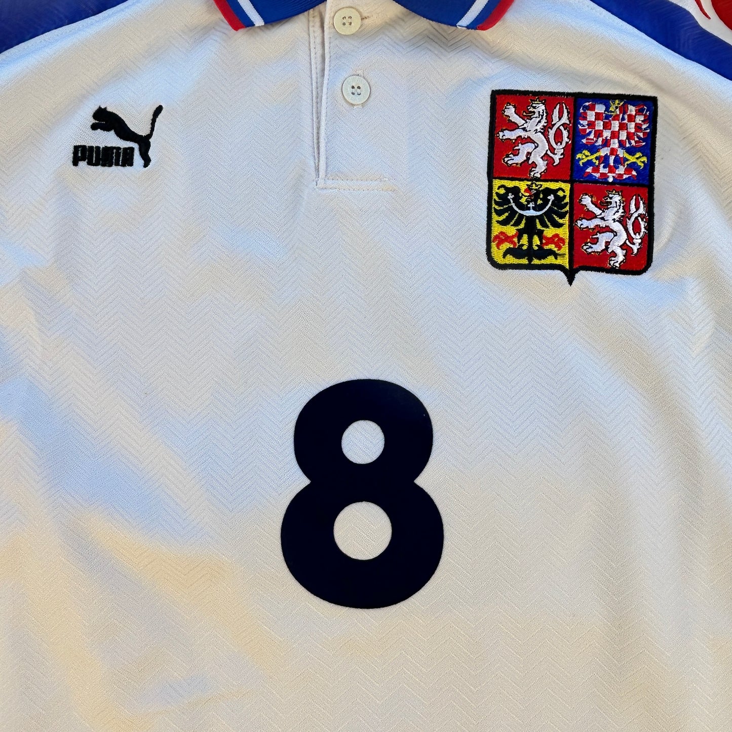 Czech Republic 1996 Away Shirt - Poborsky 8 - Euro 1996