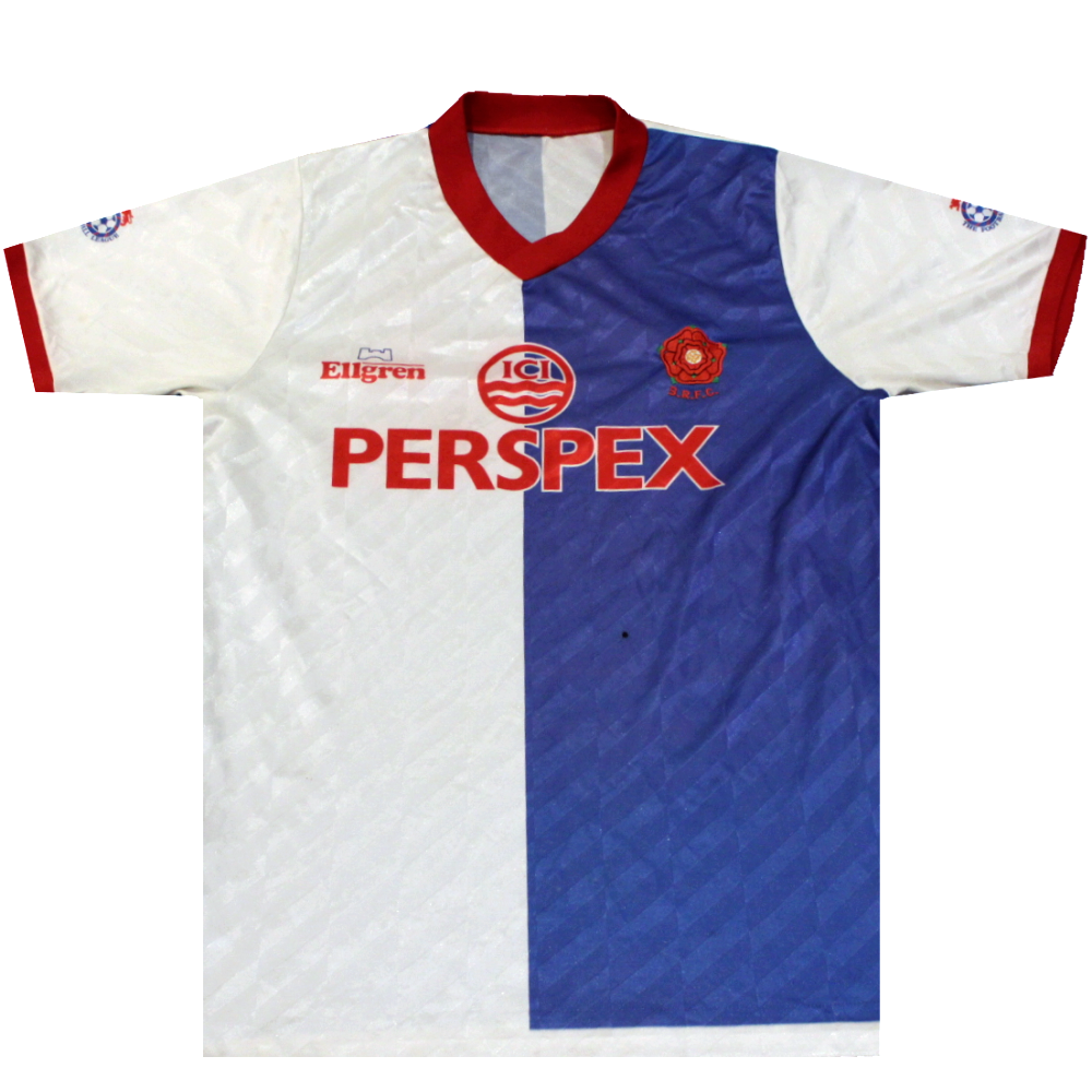 Blackburn Rovers 1988-1989 Home Football Shirt (Very Good) L
