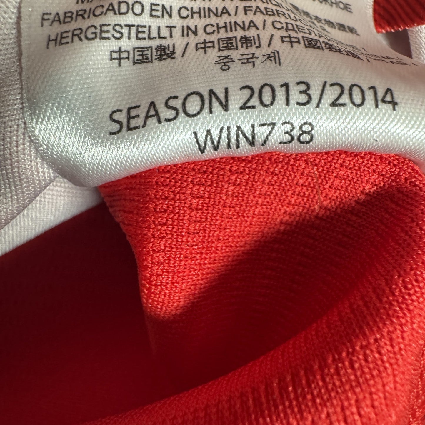 Liverpool 2013/2014 Home Long Sleeve Football Shirt Small