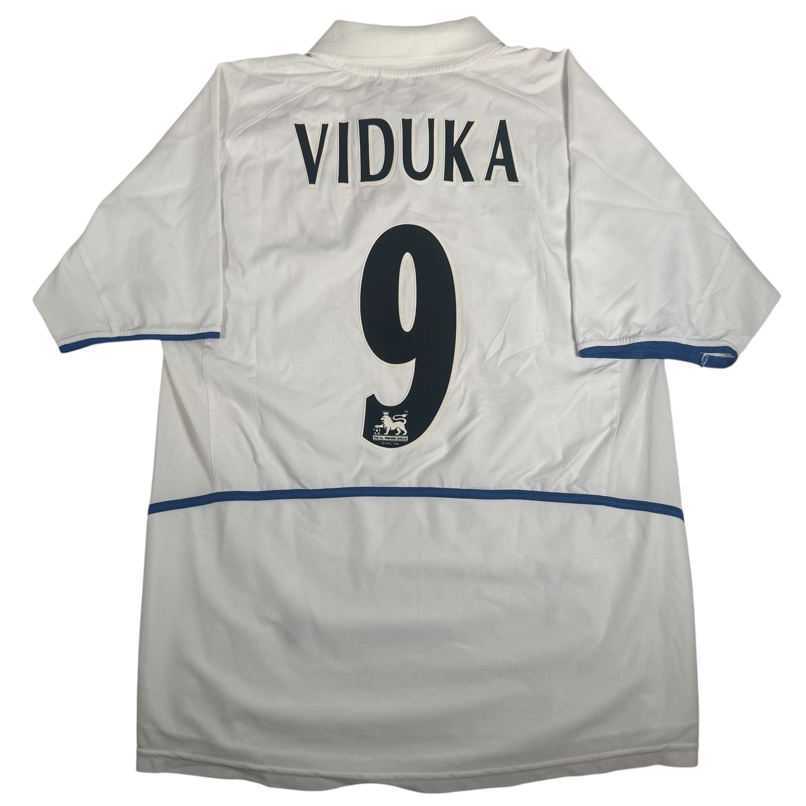 VIDUKA 9 Leeds United 2002/2003 Home Football Shirt Large – Casual