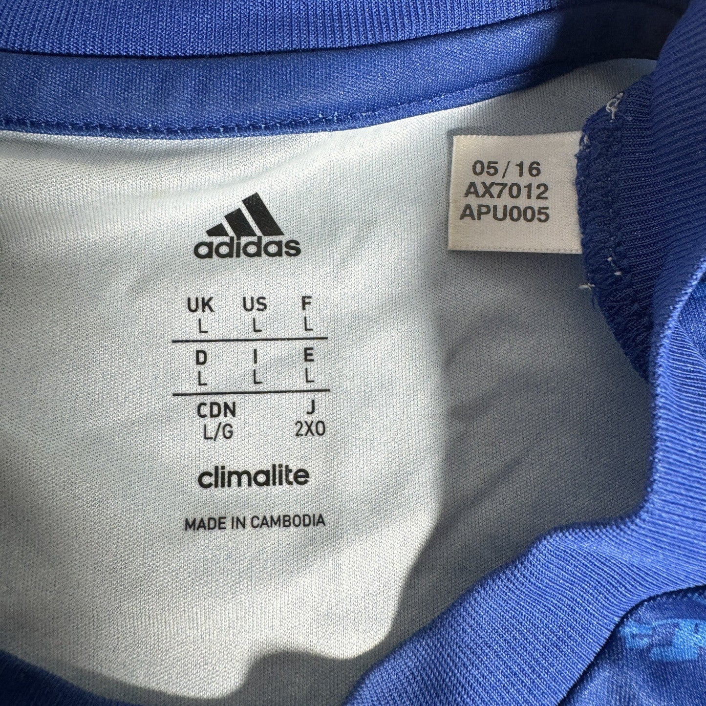 Chelsea 2016/2017 Prematch Training Football Shirt Large