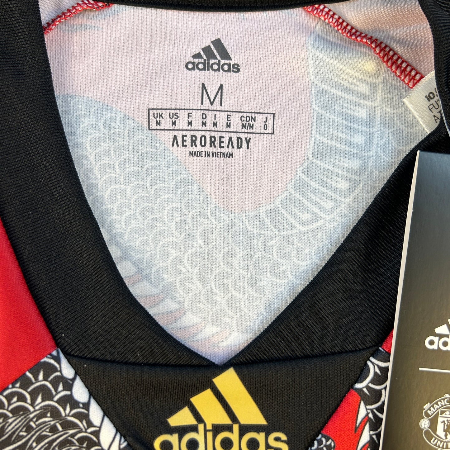 Manchester United 2020 Chinese New Year Shirt - Medium - BNWT- Adidas FU1323