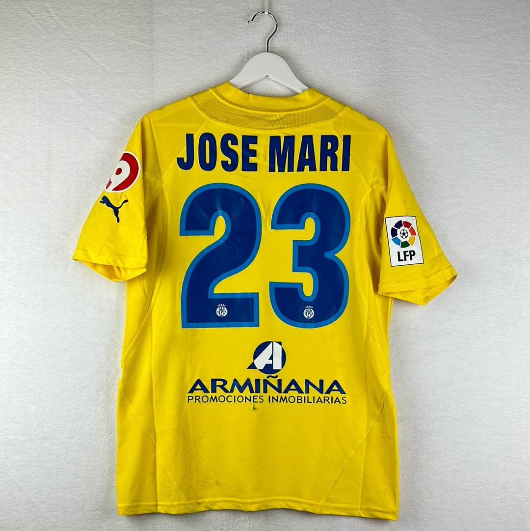 Villarreal 2005/2006 Match Worn Home Shirt - Jose Mari 23
