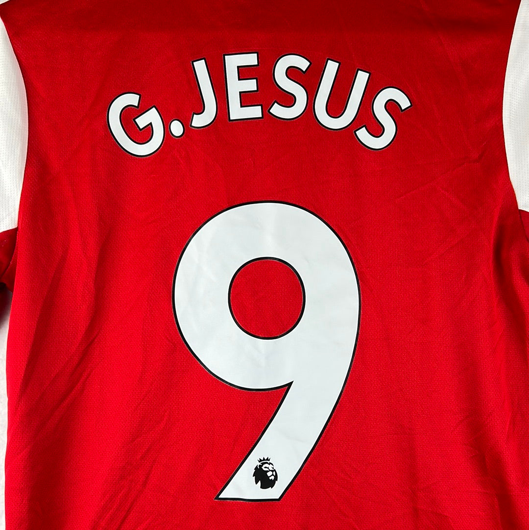Arsenal 2022 2023 Youth Home Shirt - BNWT - G.Jesus 9