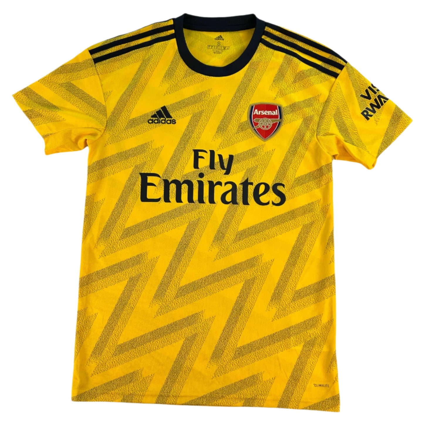 Arsenal 2019/2020 Away Shirt front with Fly Emirates sponsor
