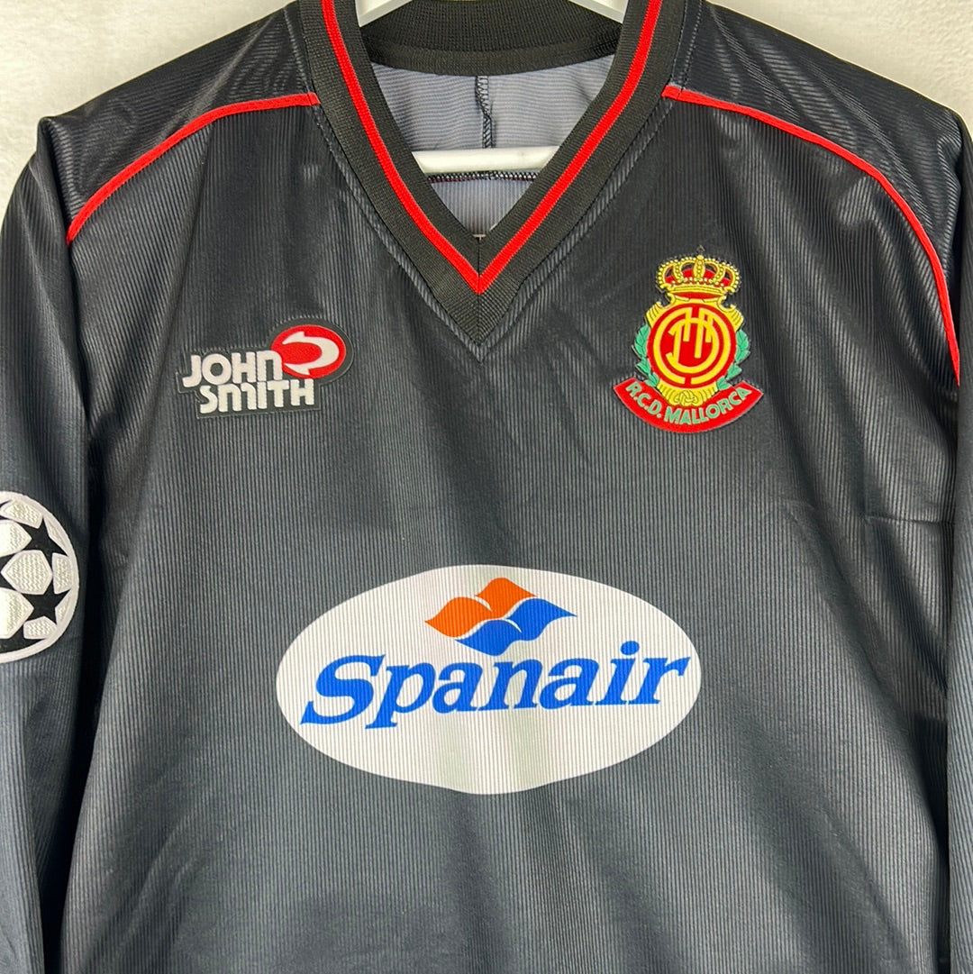 Real Mallorca 2001-2002 Match Worn CL Third Shirt - XL - Robles 22