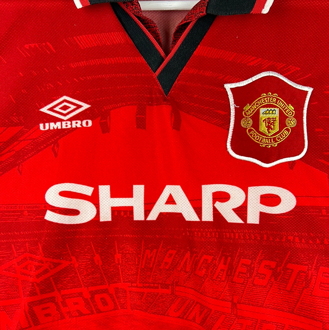 Manchester United 1994-1995-1996 Home Shirt - Extra Large - Very Good Condition - Authentic
