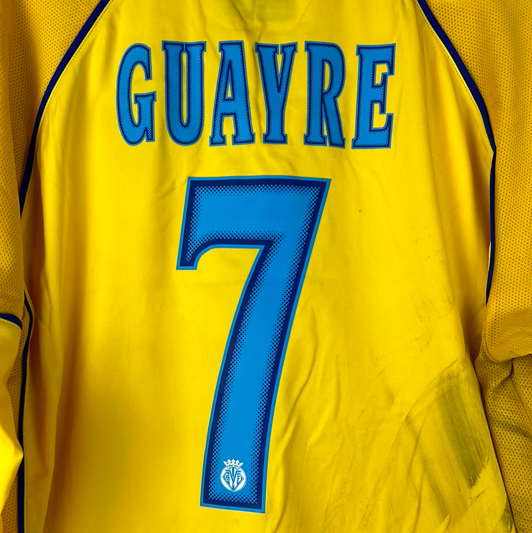 Villareal 2004/2005 Match Worn Home Shirt - Guayre 7