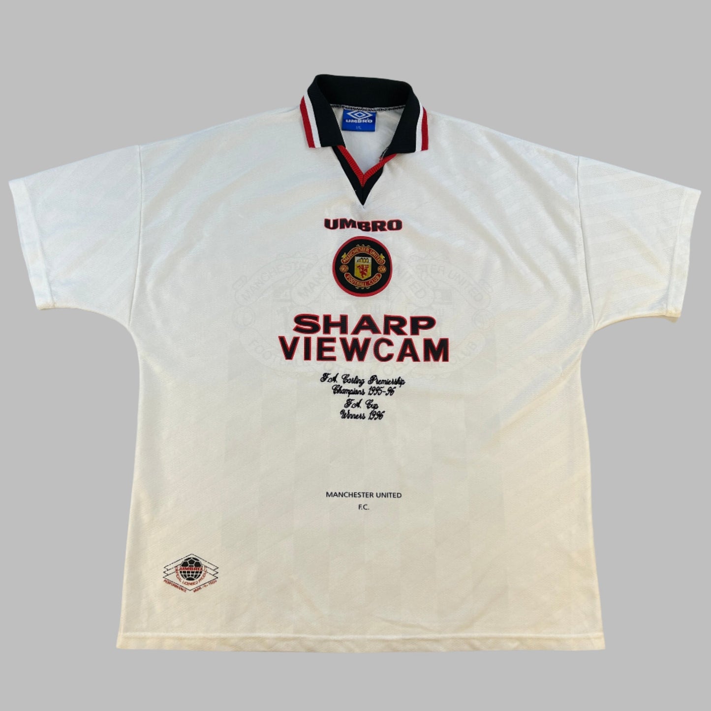 Manchester United 1996-1997 Away Shirt - XXL - Double Winners Embroidery