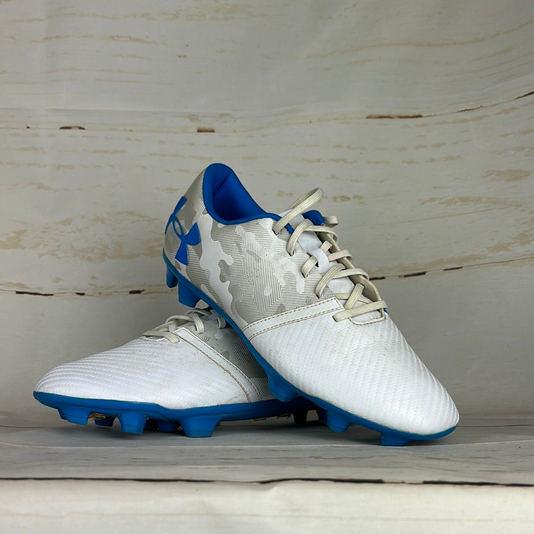 Memphis Depay Match Worn Football Boots - White/ Grey Camo