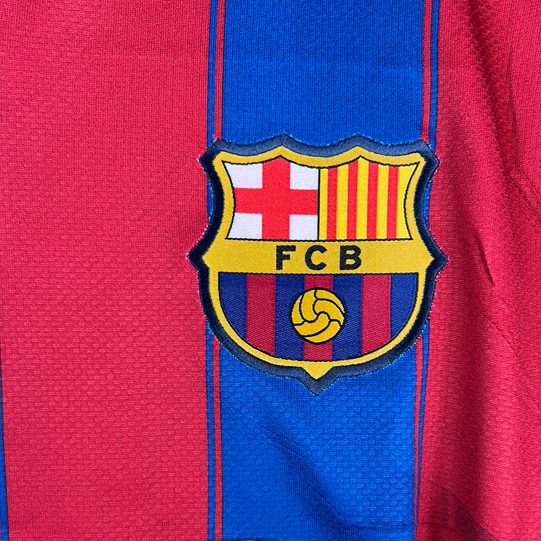 Barcelona 2009/2010 Player Issue Home Shirt - Abidal 22 - Long Sleeve