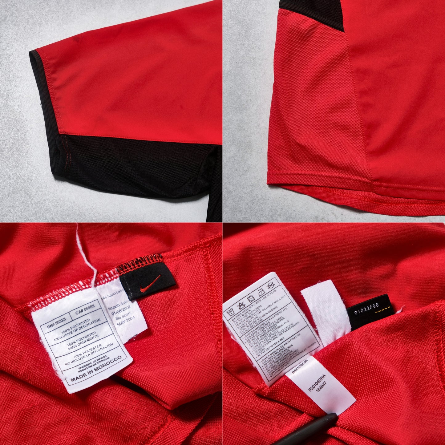 2002/04 Manchester United Home Shirt Nike Beckham (L/XL)