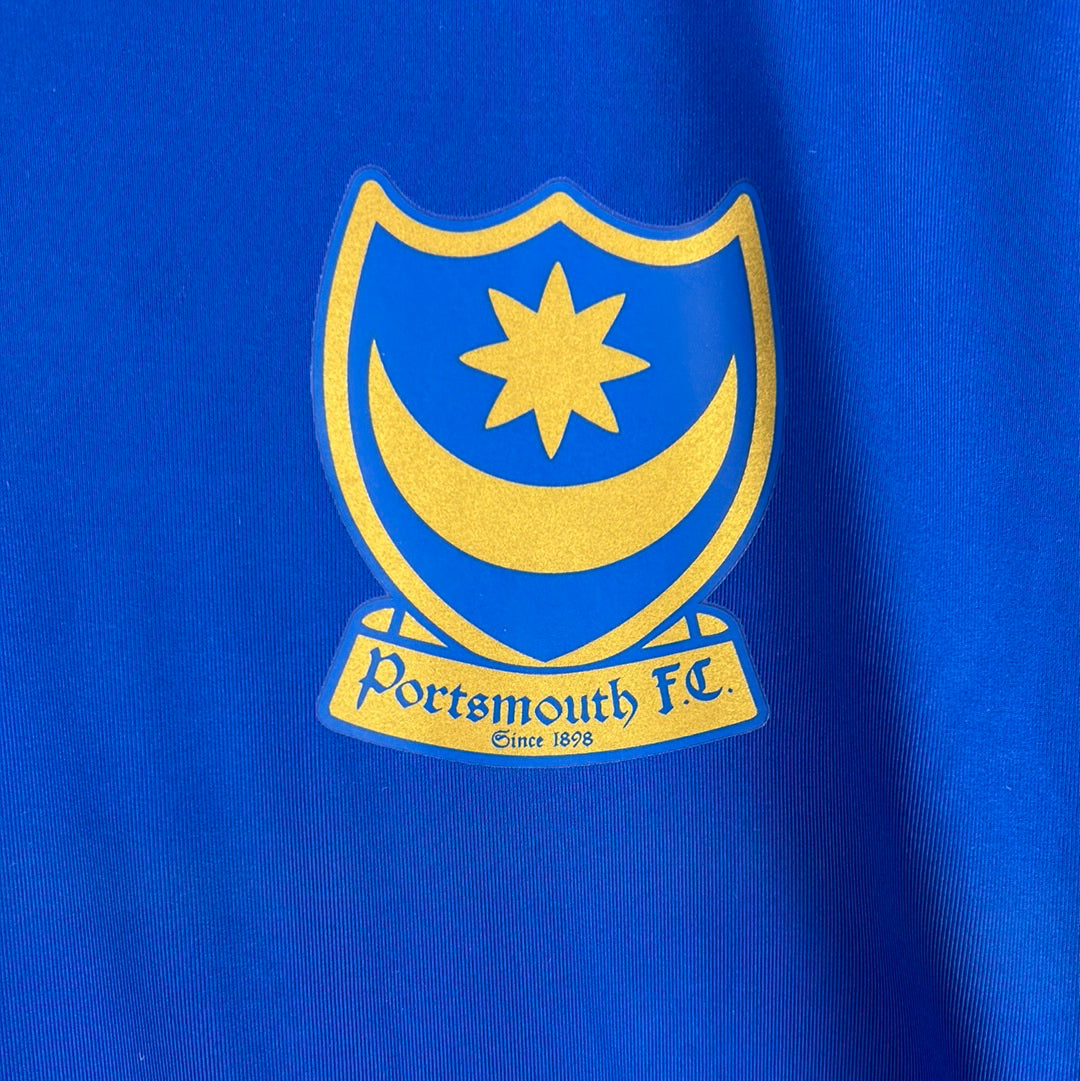 Portsmouth 2007/2008 Match Worn Home Shirt - Bouba Diop 8