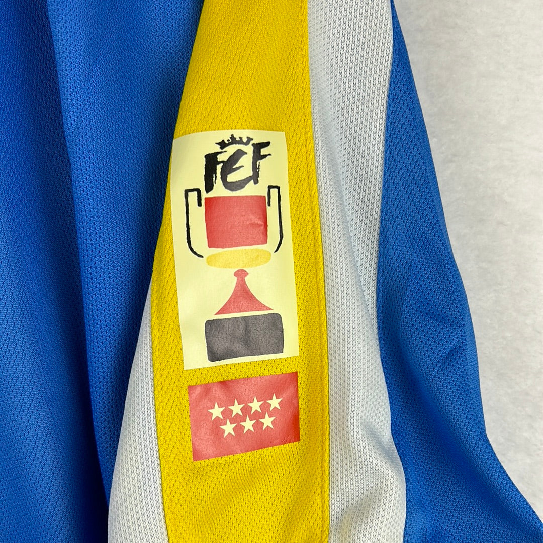 Getafe 2007/2008 Player Issue Copa Del Rey Final Shirt - Braulio 9