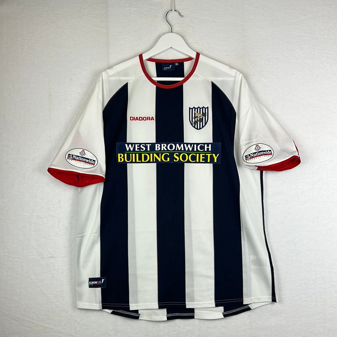 West Bromwich Albion 2003/2004 Match Worn Home Shirt - Kinsella