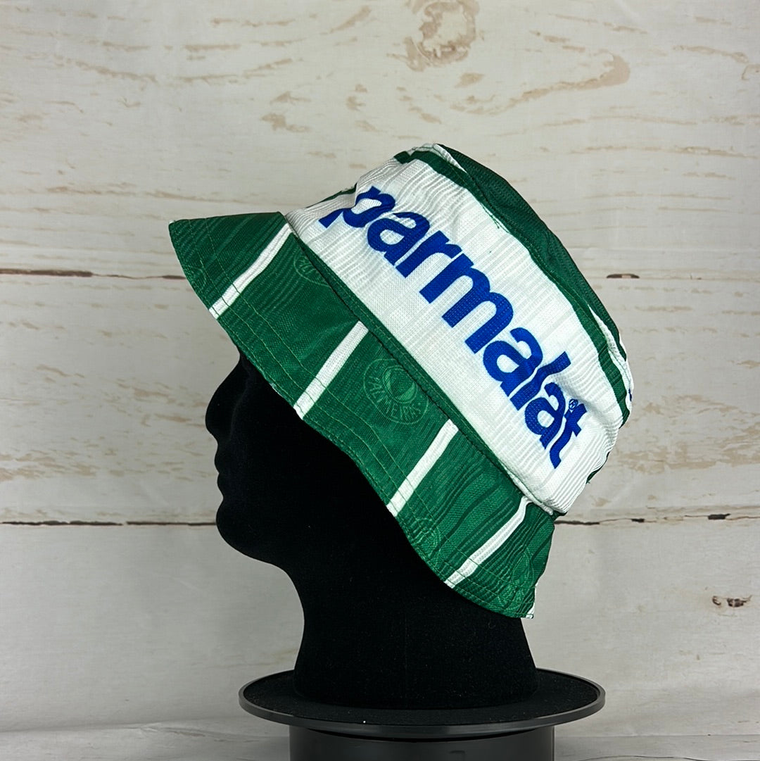 Palmeiras 1990s Upcycled Home Shirt Bucket Hat