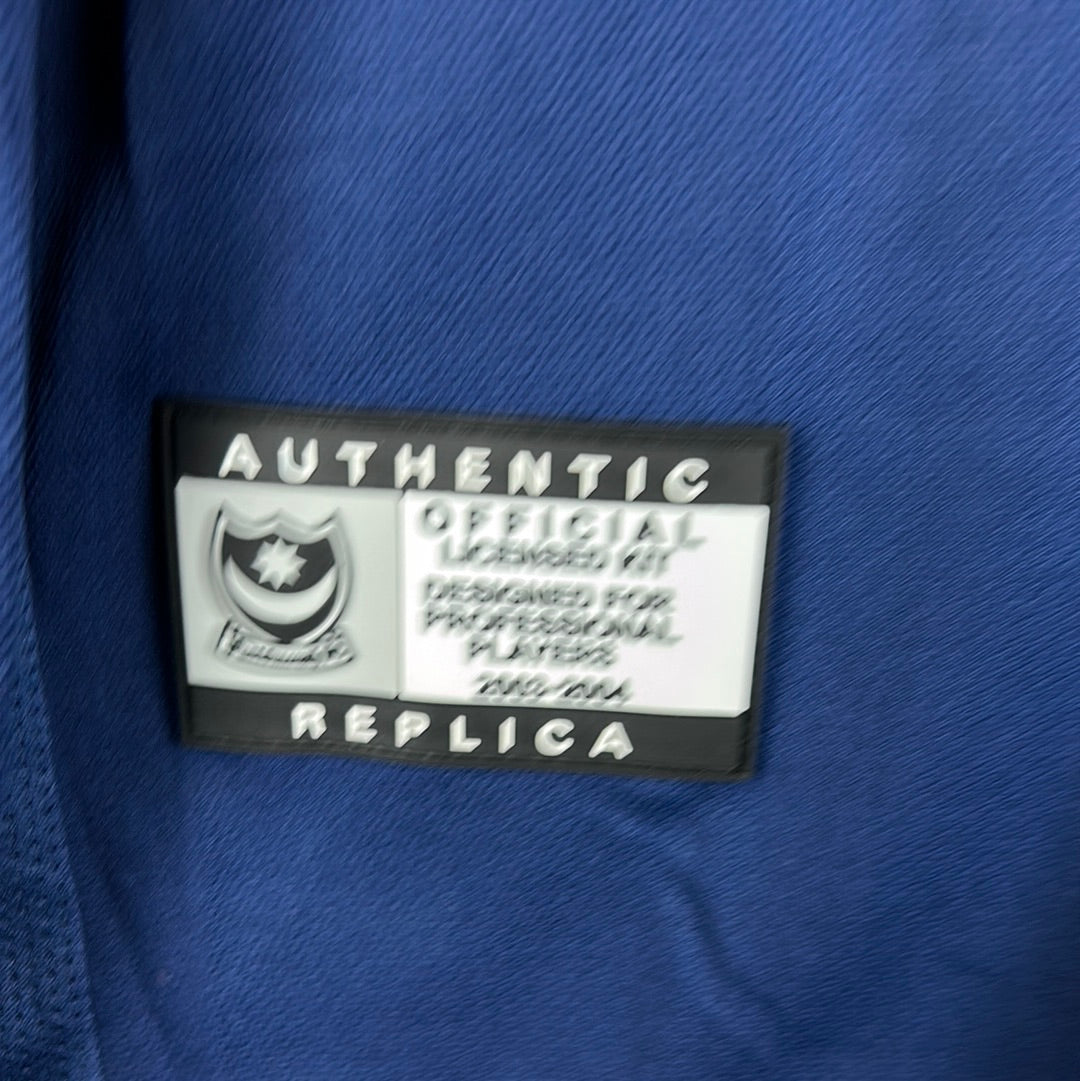 Portsmouth 2004/2005 Match Worn Home Shirt - Berger 23