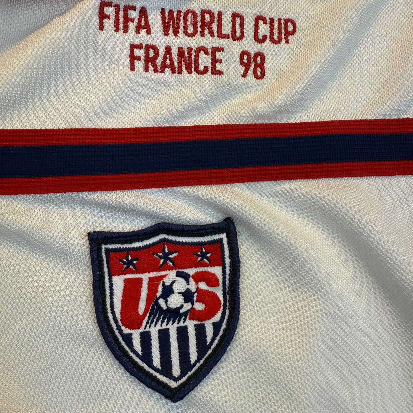 USA France 1998 World Cup Player Issue Shirt - Balboa 17