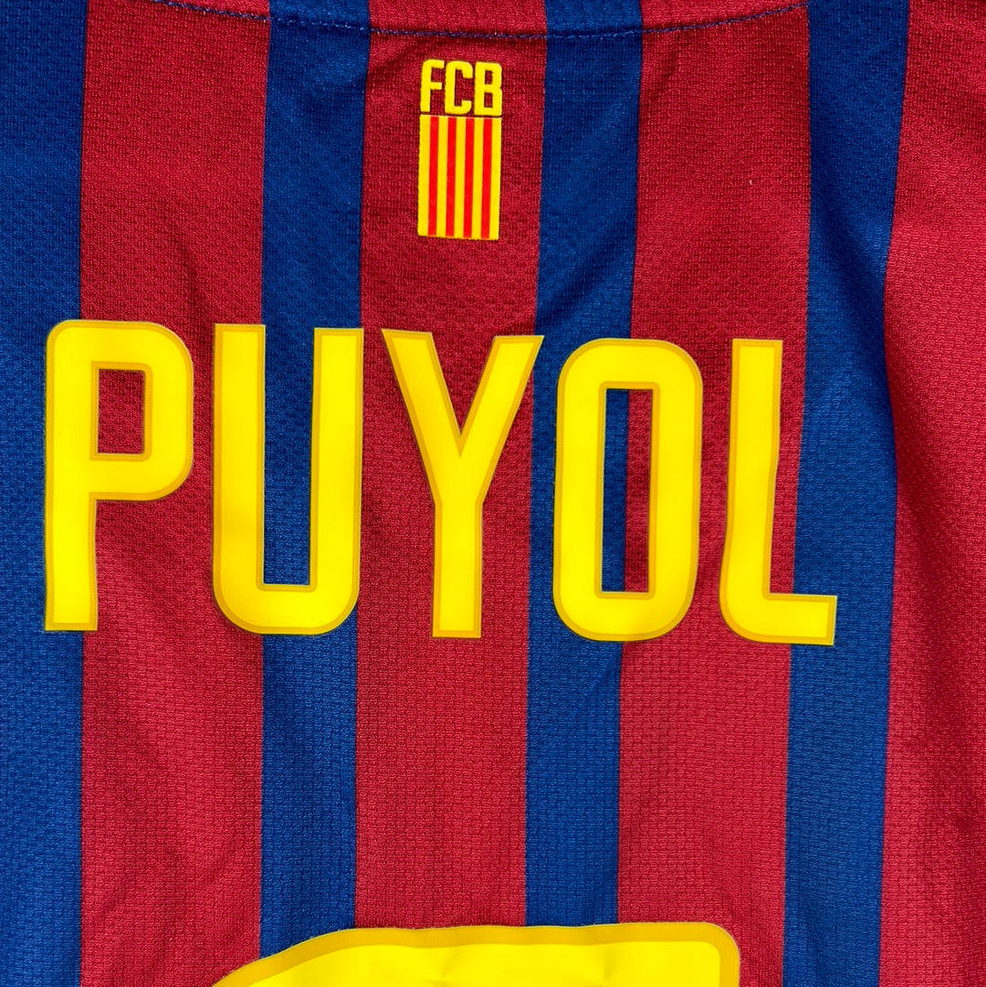Barcelona 2011/2012 Player Issue Home Shirt - Puyol 5
