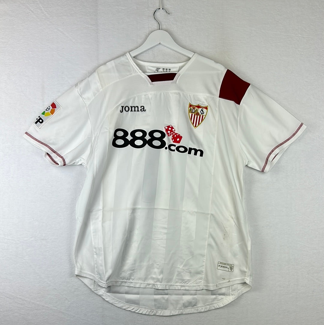 Barcelona 2007/2008 Pre-Match Worn Home Shirt - Sevilla - Puerta 16