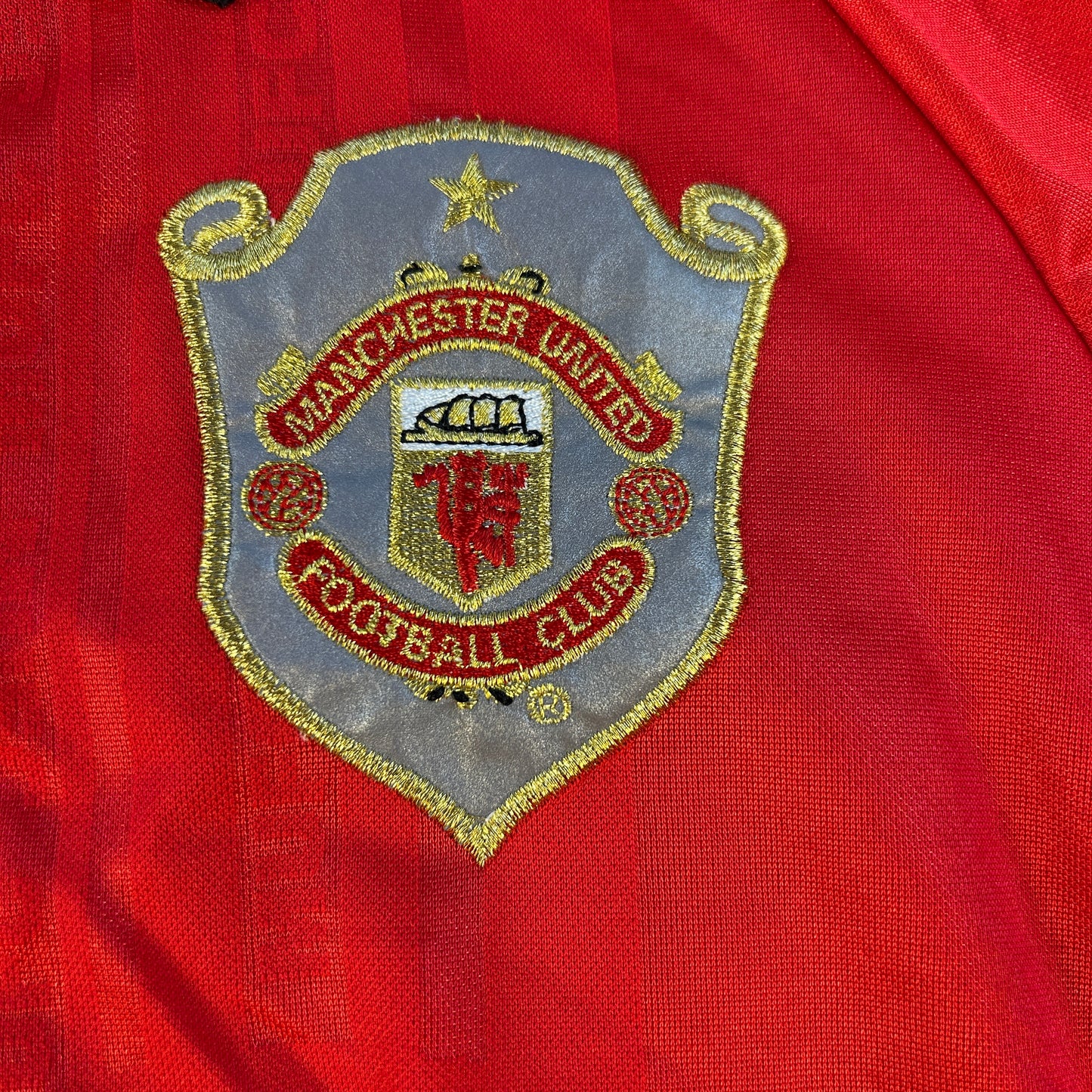 Manchester United 1999 European Home Shirt - Large - Champions League 1 Star Shirt