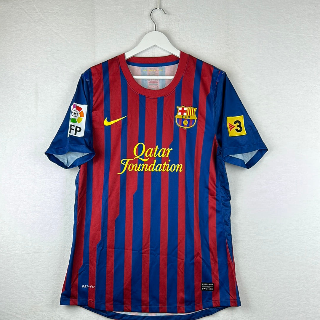Barcelona 2011/2012 Player Issue Home Shirt - Puyol 5