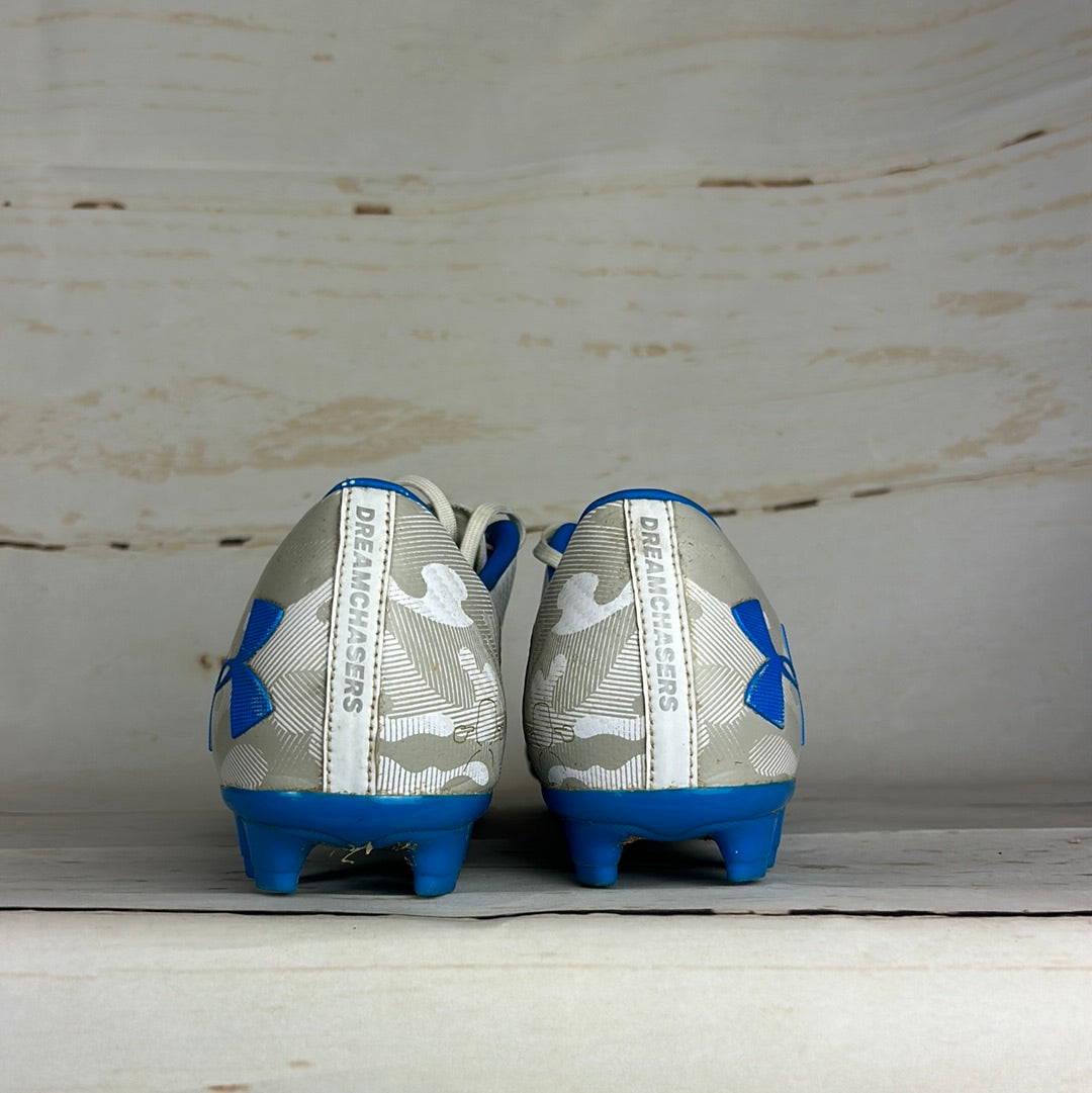 Memphis Depay Match Worn Football Boots - White/ Grey Camo