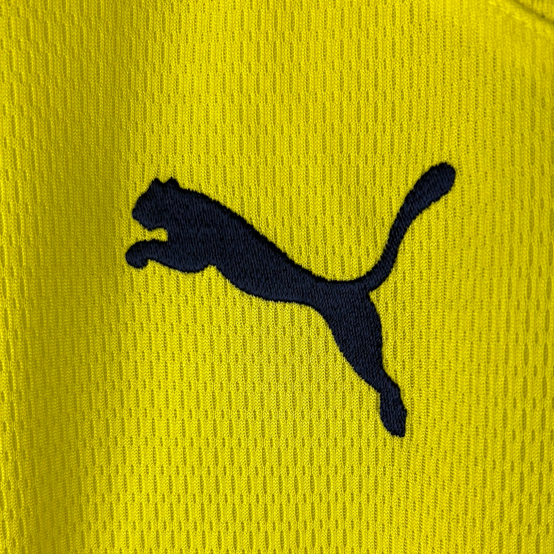 Villarreal 2009/2010 Player Issue Home Shirt - Angel 18