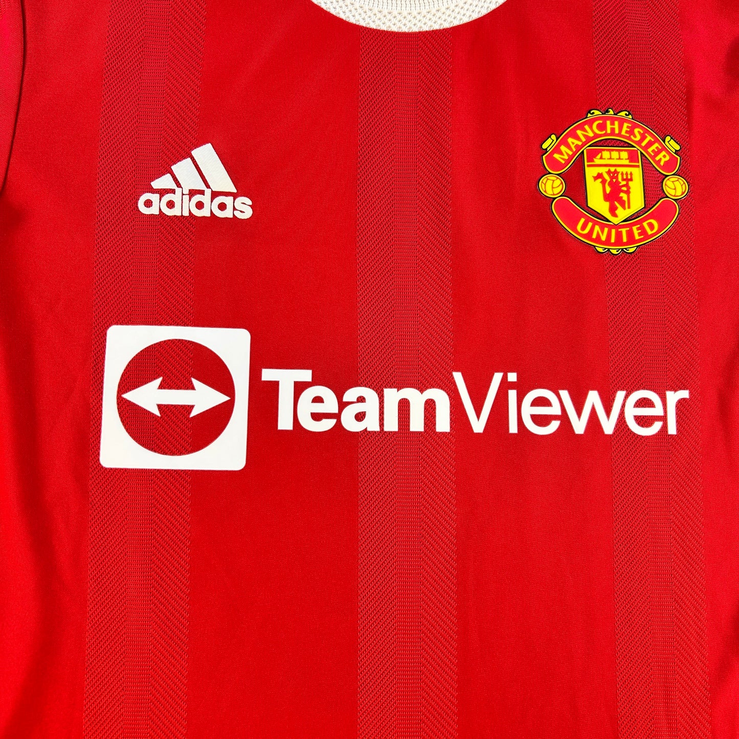 Manchester United 2021/2022 Player Issue Home Shirt - Fernandes 18